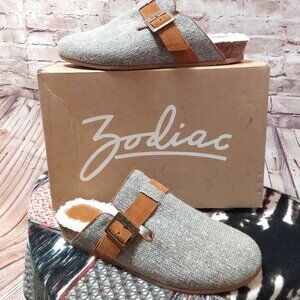 Zodiac Leather/Faux Upper Mules w/Adjustable Top Strap Size 9M